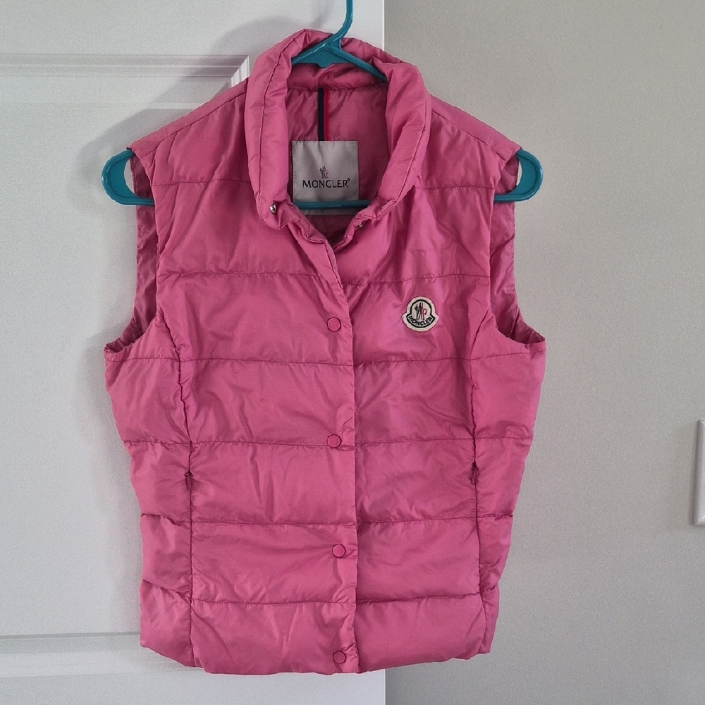 Moncler Pink Quilted Vest